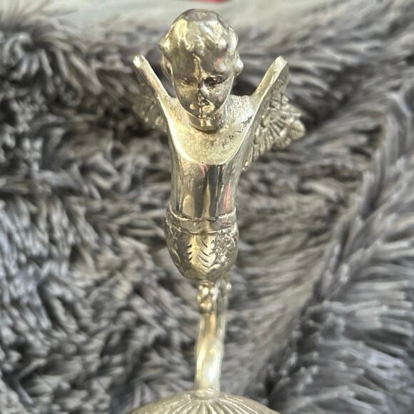 Screen Used Cast Brass Aladdin Genie Lantern Winged Handle Art Nouveau Statue - Picture 4 of 11